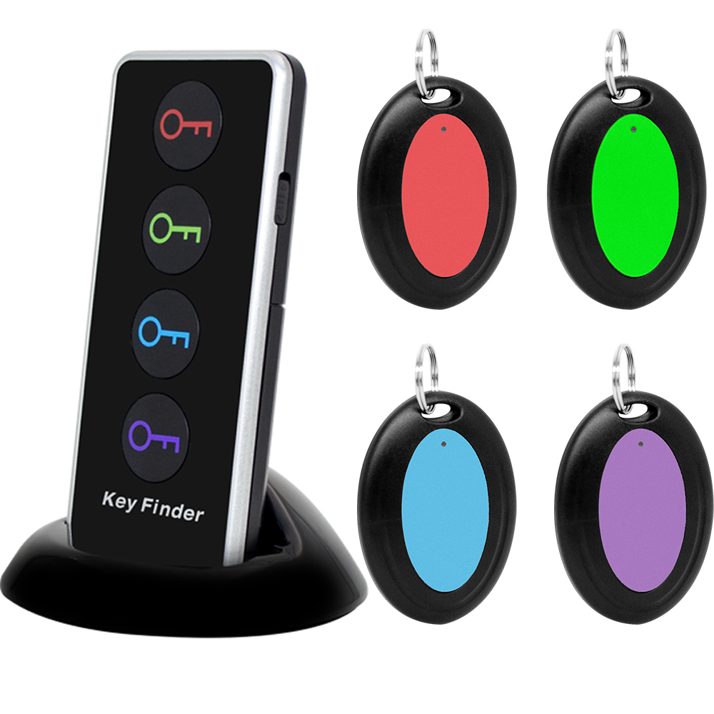 CTQ104 Wireless Key Finder Anti Lost Sound Long Range Remote Wireless 1 Transmitter 4 Receiver